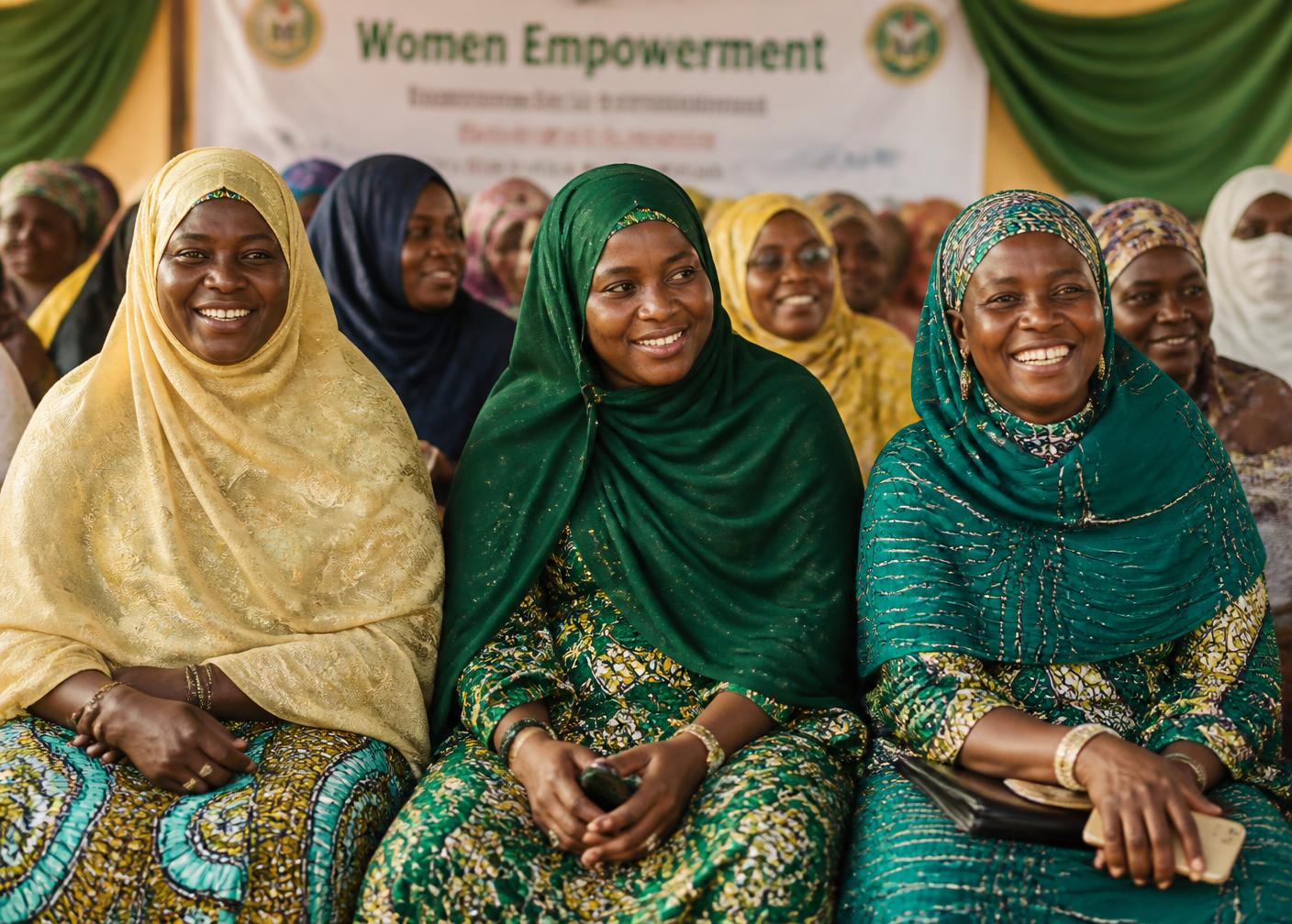 Women at a City Boy Movement empowerment gathering in Zamfara